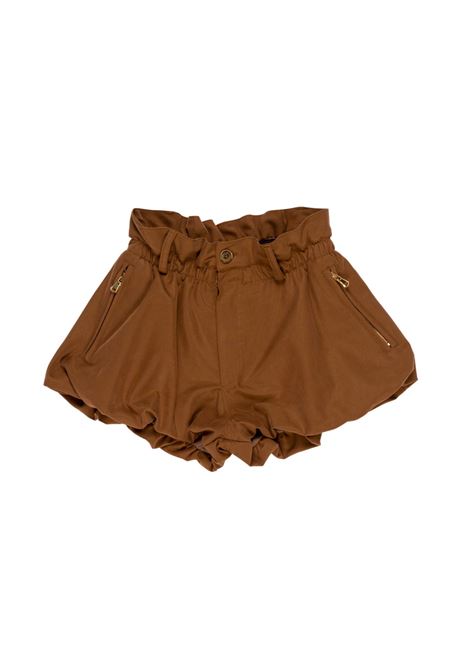 Shorts con tasche con zip Lù-Lù BY MISS GRANT | LL4560CIOCCOLATO